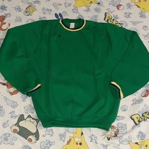New 60s Brent Green Crewneck Sweatshirt Vintage 1960s 1950s 60s Streetwear
